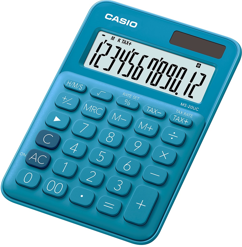 Bordsräknare Casio MS-20UC blå