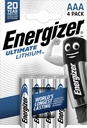 Batteri Lithium AAA FR03 4-pack