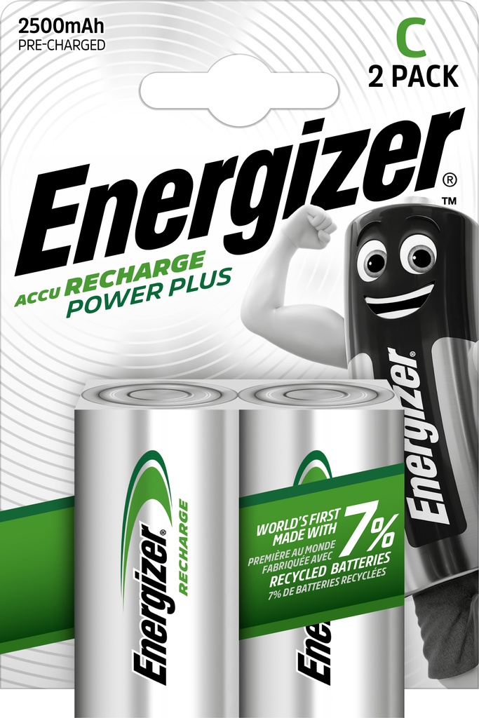 Batteri Laddb Energizer C 2/fp