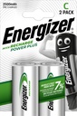 Batteri Laddbar Energizer C 2 st/fp