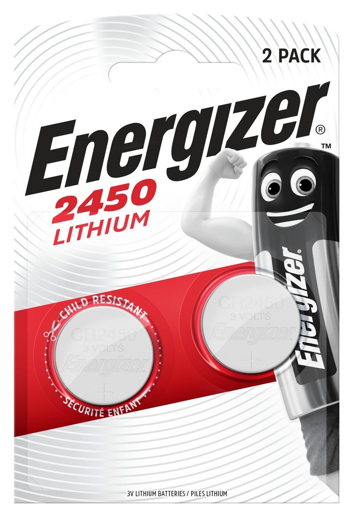 Energizer Batteri Lithium CR2450 2-pack