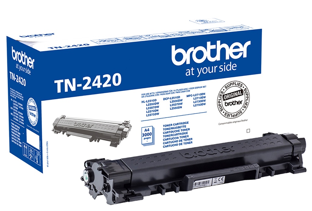 Toner Brother TN2420 svart 3k