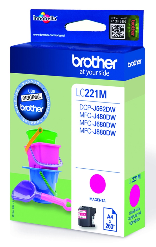 Bläck Brother LC221M Magenta