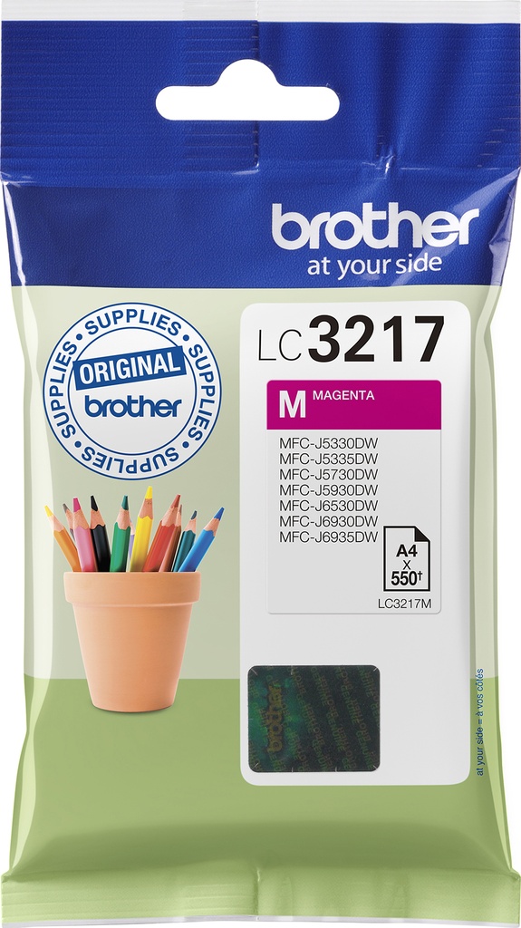 Bläck Brother LC-3217M Magenta