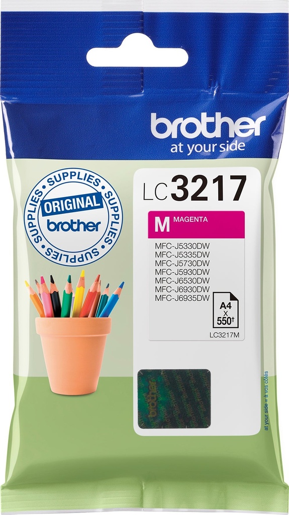Bläck Brother LC-3217M Magenta