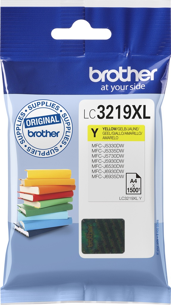 Bläck Brother LC-3219XLY Gul