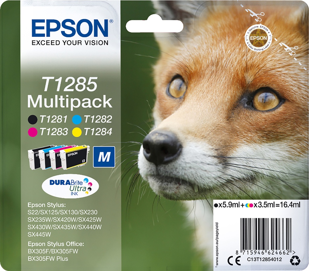 Bläck Epson T1285 CMYK 4/fp