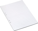 Arbetsblad A4 ½ sida linjerat 500/fp