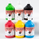 Akrylfärg blank 500ml mix 6/fp