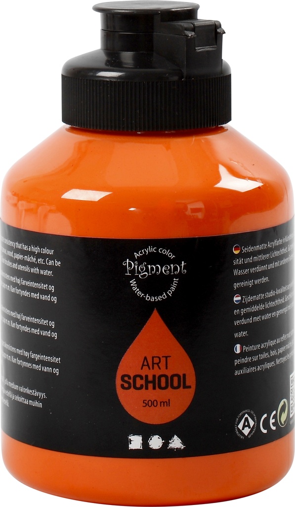 Akrylfärg Pigment 500ml orange