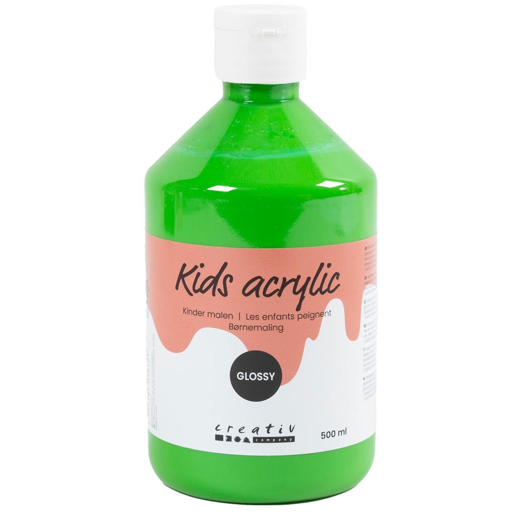 Akrylfärg blank 500ml grön