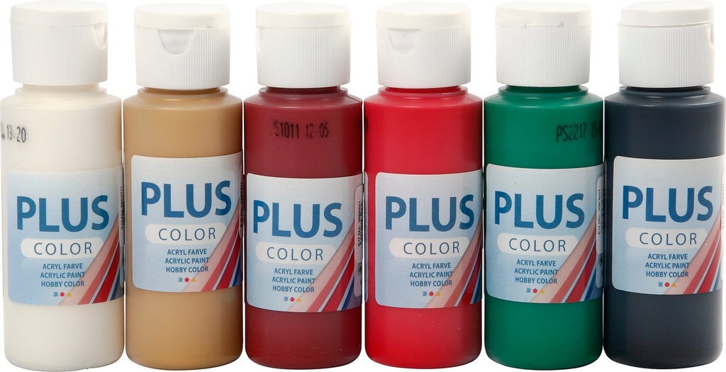Hobbyfärg Plus jul 6x60ml
