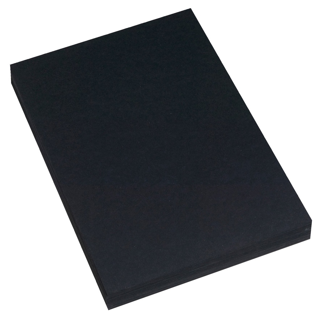Gladkartong 180g A3 svart 20/fp