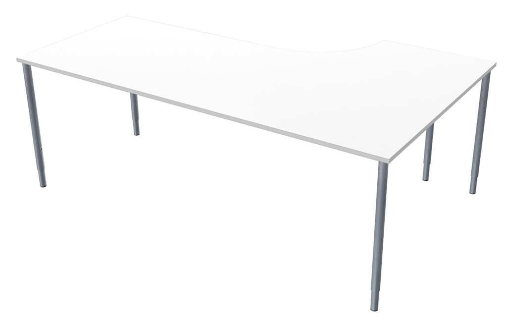 Skrivbord Bas 200x120 cm V Vit Lanab