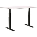 Skrivbord el Easydesk Adapt VI vit/svart 160x80 cm