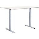 Skrivbord el Easydesk Adapt VI vit/aluminium 160x80 cm