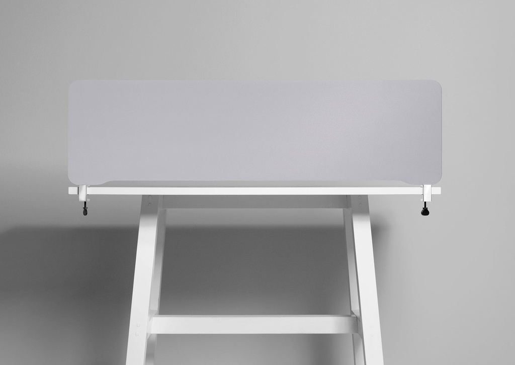 Bordsskärm Edge 1200 x 400 mm ljusgrå