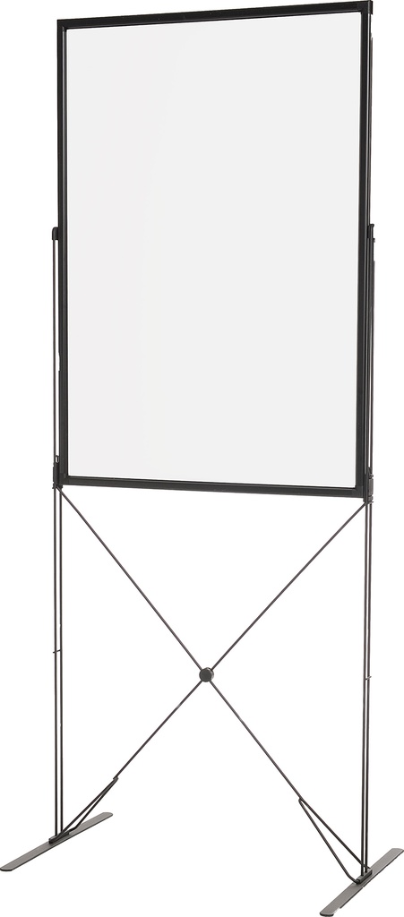 Skärm golvställ x-stand grå