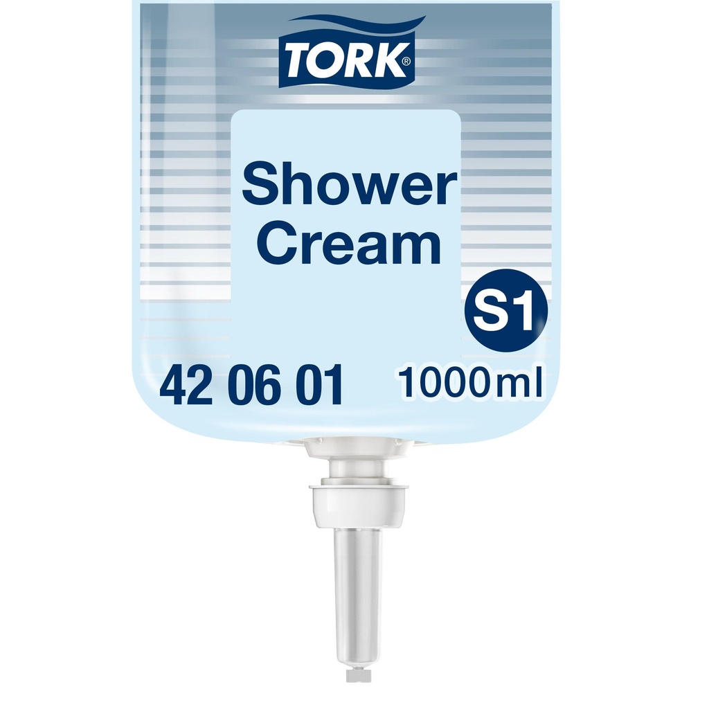 Duschcreme Tork S1 1000 ml pärlvit