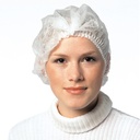 Hårnät/Mob cap vita 100 st/fp