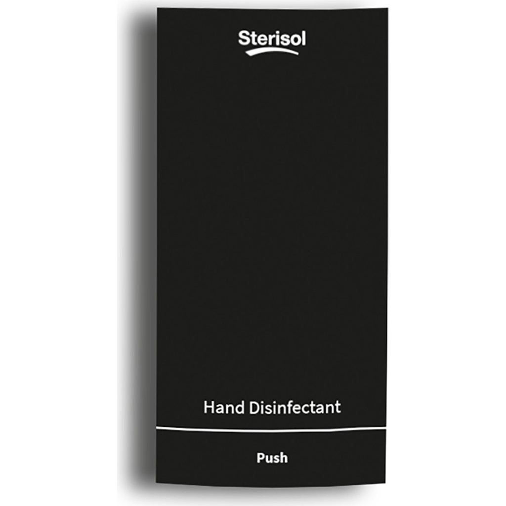 Dispenser Sterisol Ecoline Slim handdesinfektion 375 ml svart