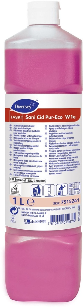 Sanitetsrengöringsmedel Sani Cid Pur-Eco 1 liter