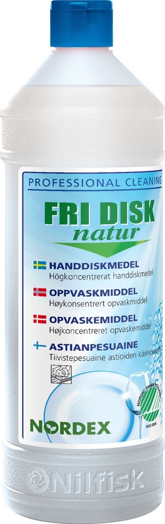 Handdiskmedel Fri Disk Natur flytande 1 liter