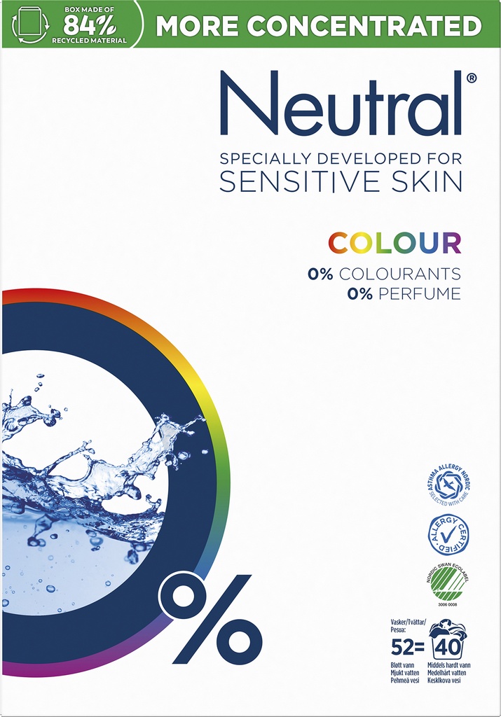 Tvättmedel Color 1,95 kg