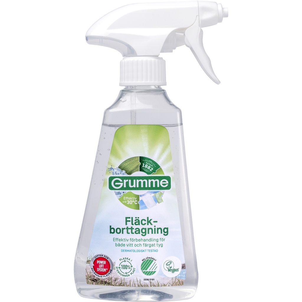 Fläckborttagningsspray, Grumme