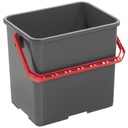 Skurhink 4-kantig röd     6 l