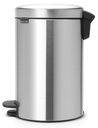 Pedalhink NI matt stål 12 liter
