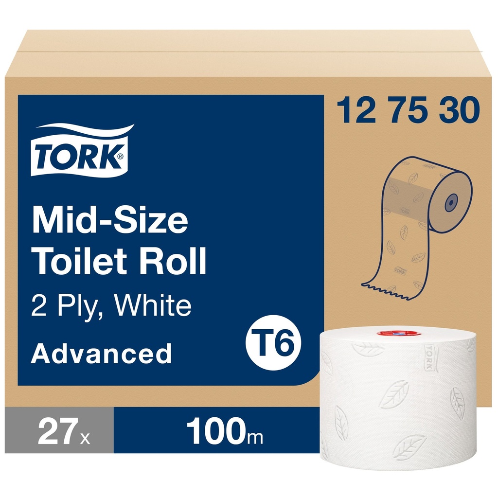 Toalettpapper Tork Advanced T6 27 st/krt