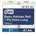Köksrulle Basic 2-pack Tork 1-lager 7 fp/bal
