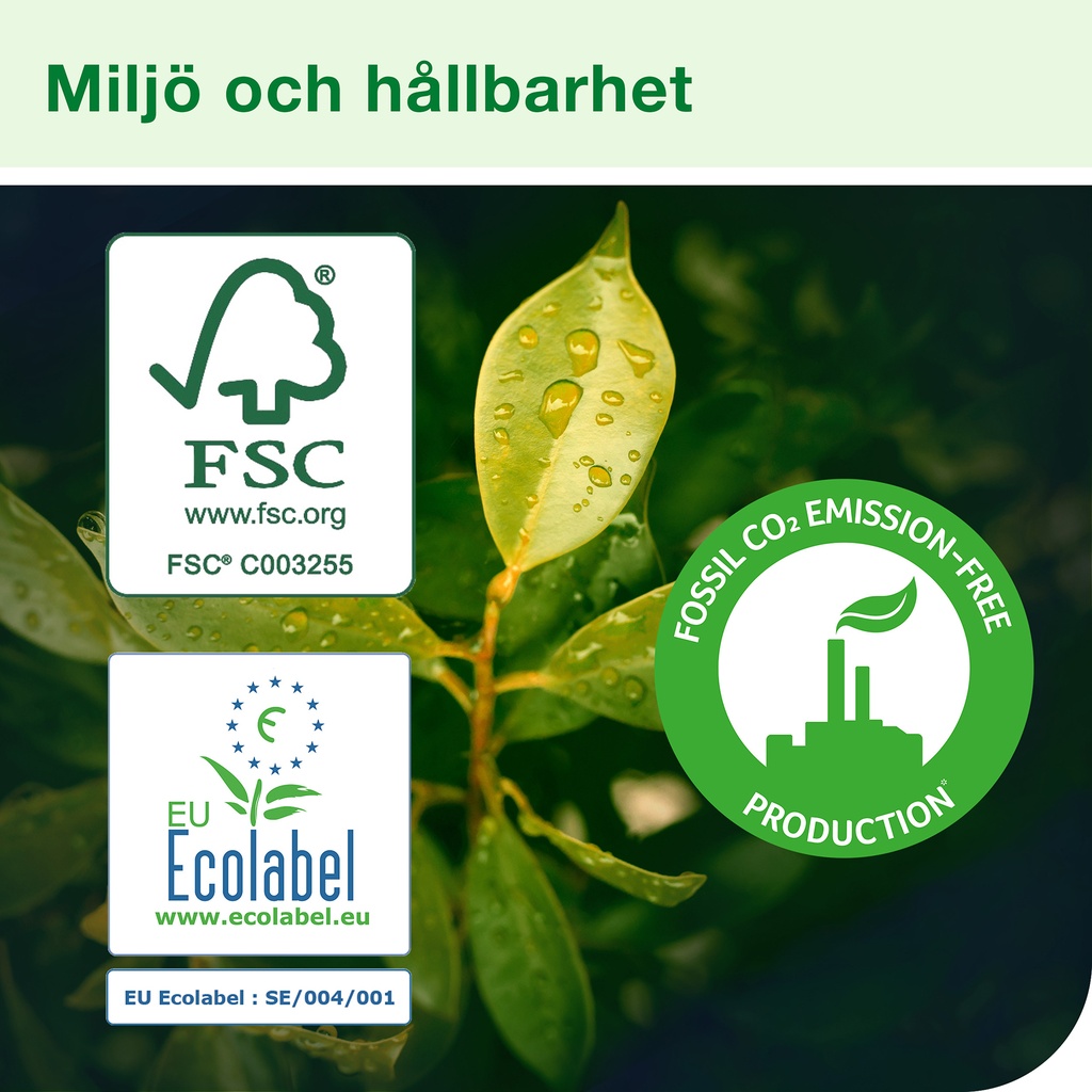 Handduk Tork Advanced H2 ECO 2-lager 3780 st/fp