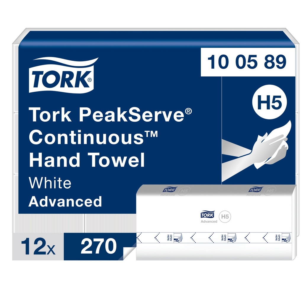 Pappershanduk Tork PeakServe Continuous H5 Advanced 12x270 st