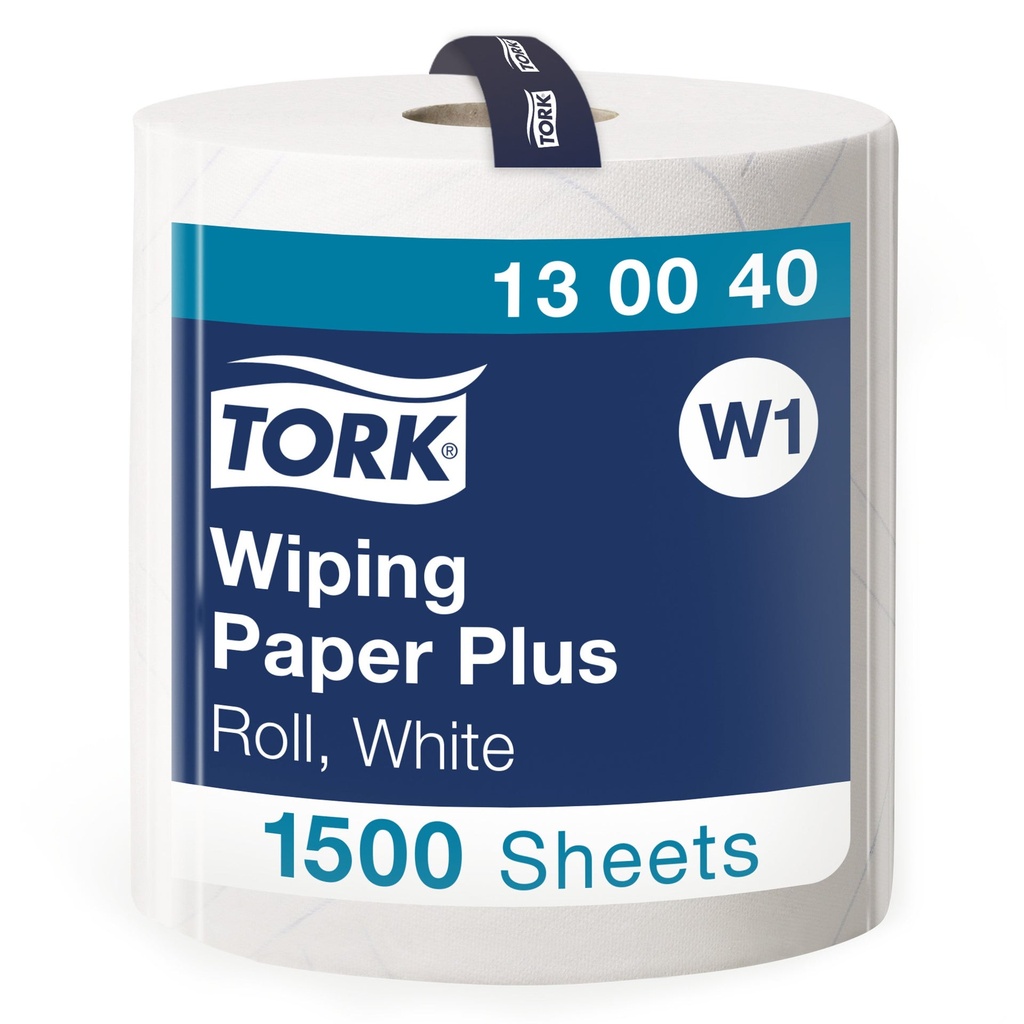 Avtorkningspapper Plus Tork W1 510 Meter Vit