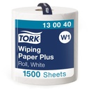 Avtorkningspapper Plus Tork W1 510 Meter Vit