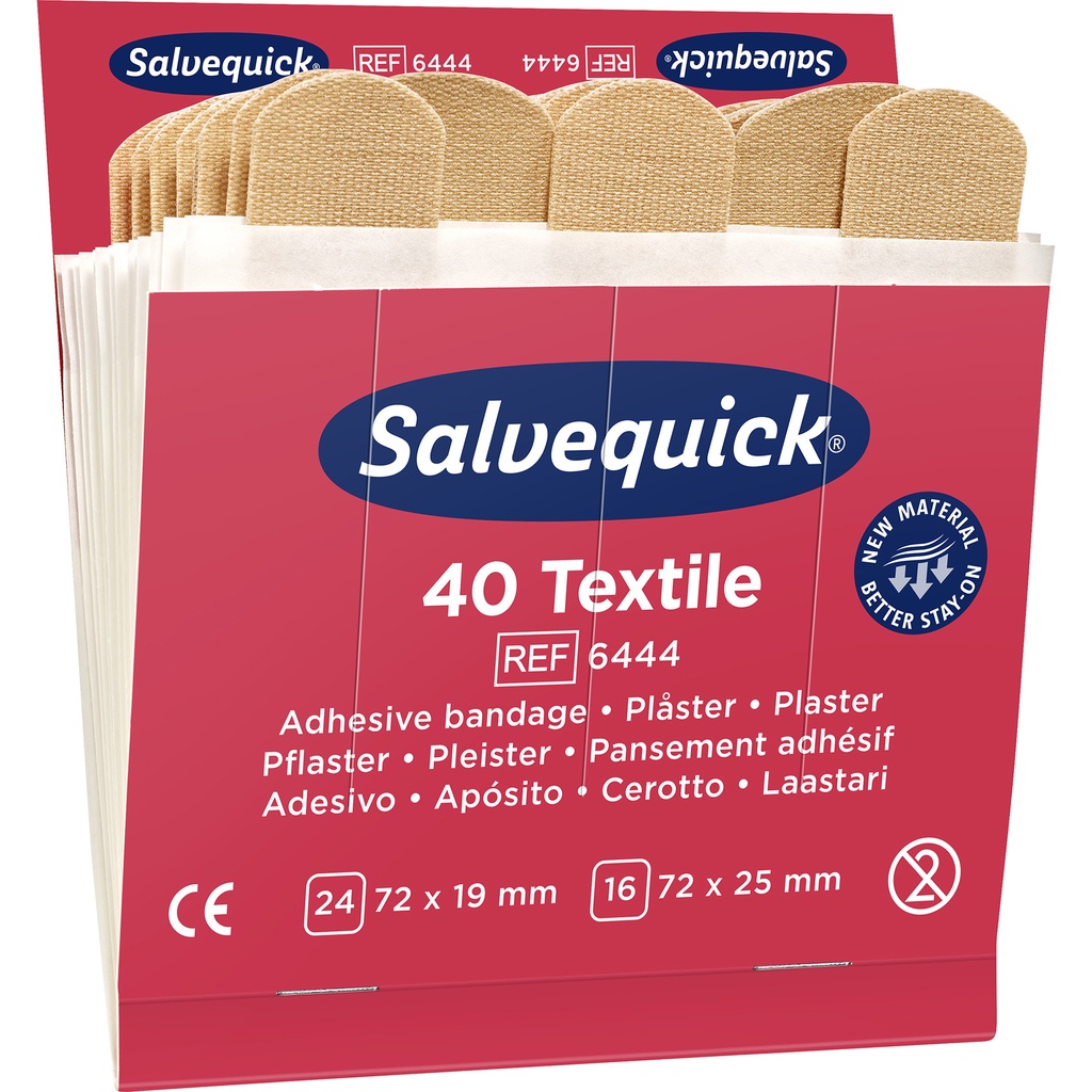 Plåsterrefill 6444 texti 6x40f