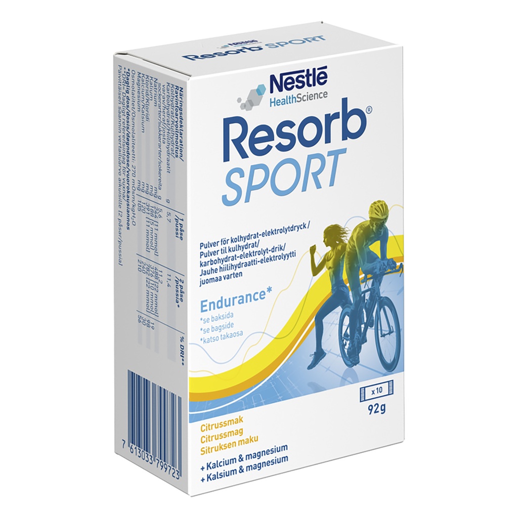 Vätske. Resorb Sport citrus 10