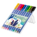Fiberpenna Triplus Staedtler 1,0 10 st/fp