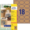 Etikett kraft 63,5x42,3mm 450/fp
