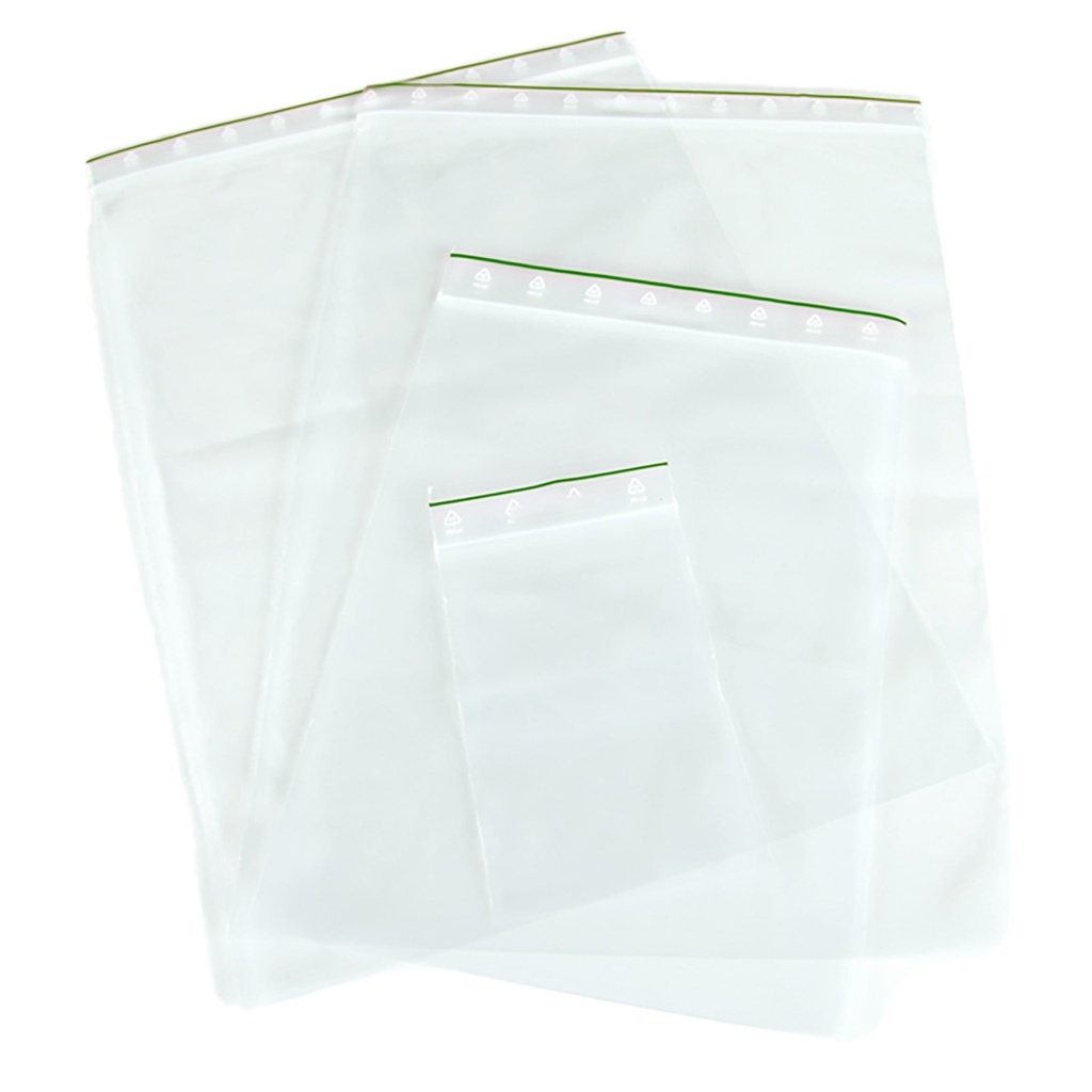Blixtlåspåse 175x250 mm utan skrivfält 100-pack