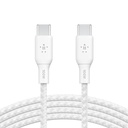 USB-C till C 100W 2m flät vit