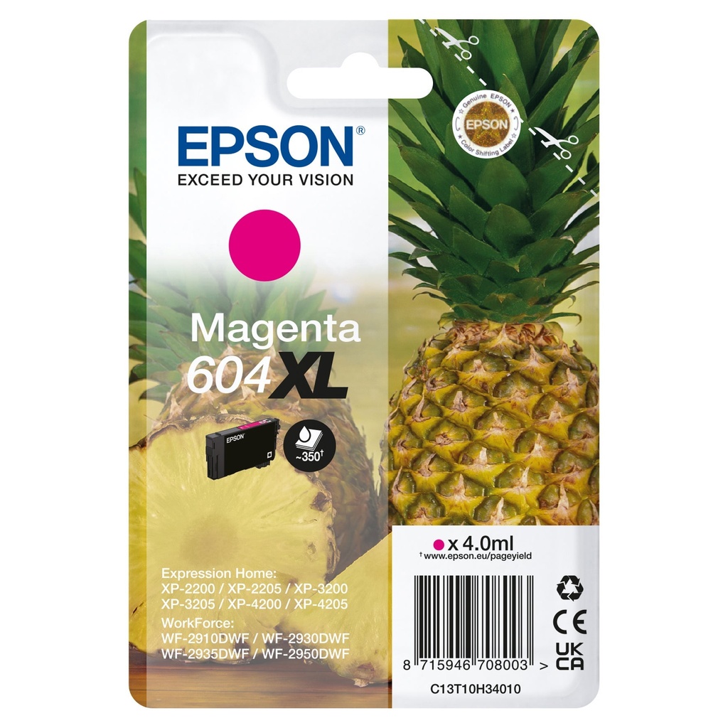 Bläck Epson 604XL magenta 4,0 ml