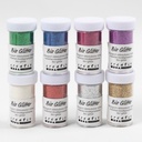 Glitter biologiskt mixade färger 27mlx8/fp