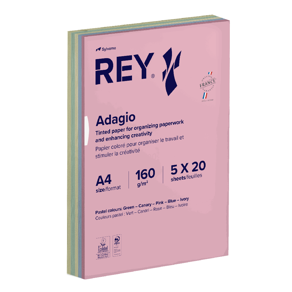 Papper A4 160g pastel 250/fp