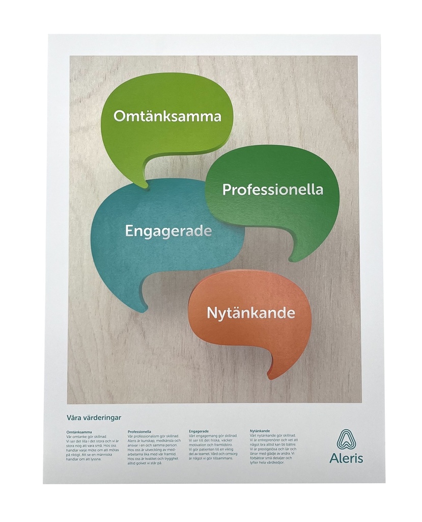 VÄRDERINGSAFFISCH 4+0 30X40 DIG 170G