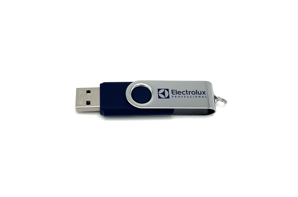 USB minne 2 GB ELP blå med logo 5 st/fp