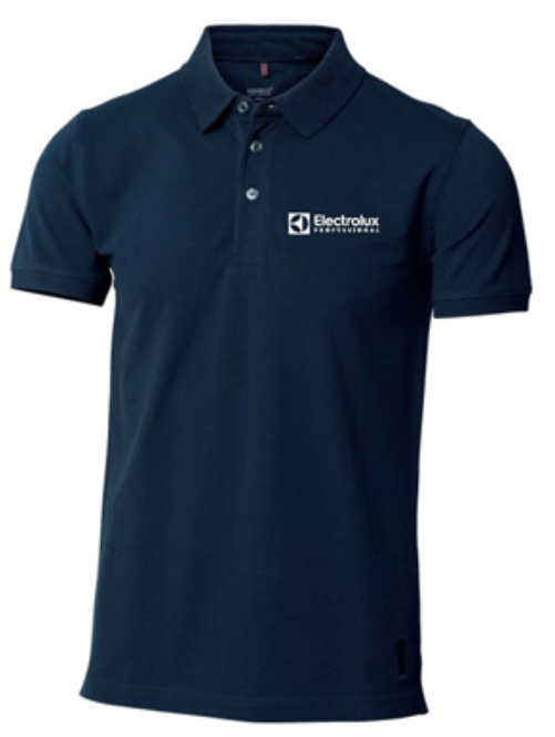 Piké Classic Herr Navy blå med vit ELP logo