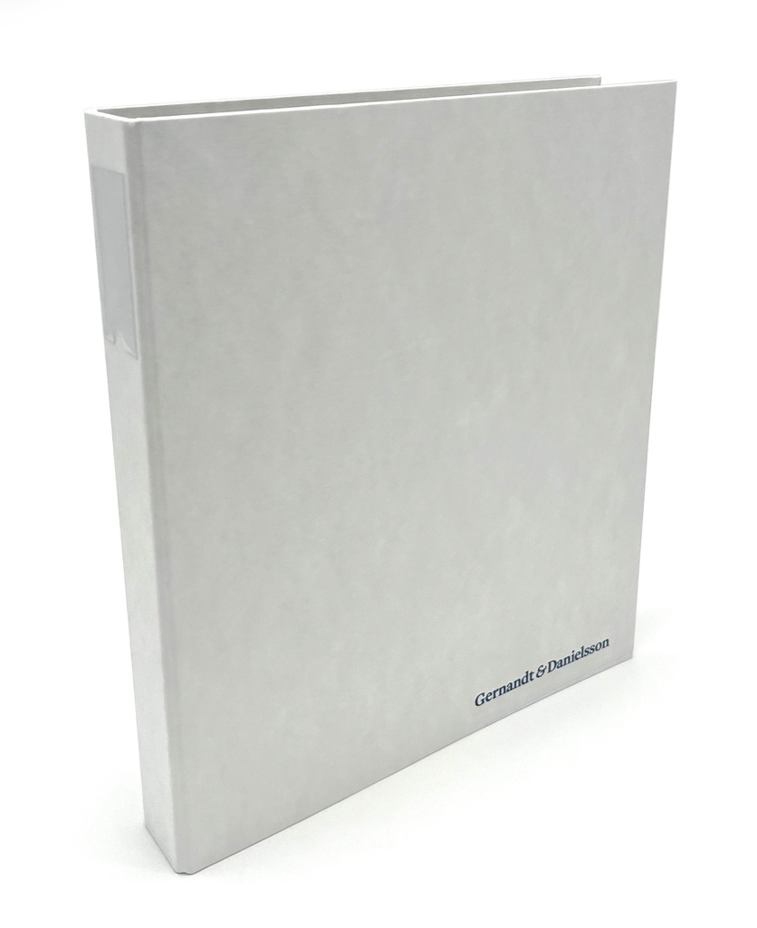 PÄRM A4 VIT MED G&D LOGO 30 MM 24 st/krt